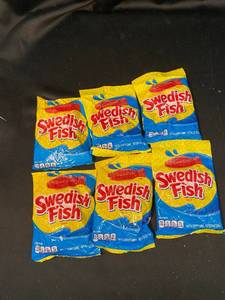 lot 58 image: V1 - Set of 6 Swedish Fish Soft & Chewy Candy Packs