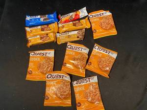 lot 73 image: Y1 - Collection of 10 Quest Protein Bars and Cookies