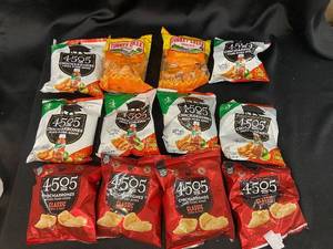 lot 78 image: Y1 - Assortment of 11 Bags of Chicharrones and Turkey Creek Snacks