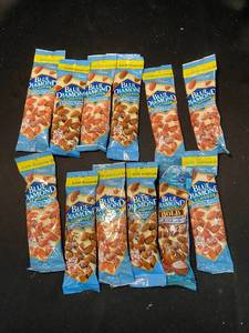 lot 80 image: A2 - Collection of 12 Blue Diamond Almonds Packs - Variety Includes Lightly Salted and Bold Salt n Vinegar