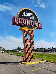 HUGE Iconic Home of Economy Store Sign
