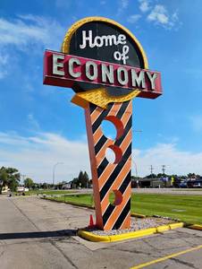 HUGE Iconic Home of Economy Store Sign