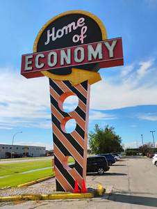 HUGE Iconic Home of Economy Store Sign