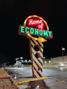 HUGE Iconic Home of Economy Store Sign