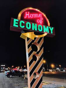 HUGE Iconic Home of Economy Store Sign