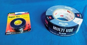 lot 16 image: New 3M Duct Tape and Scotch Electrical Tape - Black