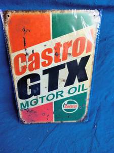lot 38 image: Castrol GTX Tin Sign