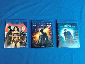lot 44 image: 3 Blue Ray Batman DVDs