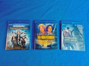 lot 46 image: 3 Blue Ray DVDs - Cut Throat Island, Snow White and The Huntsman, and Sherlock Holmes, You Cant Find These On Netflix