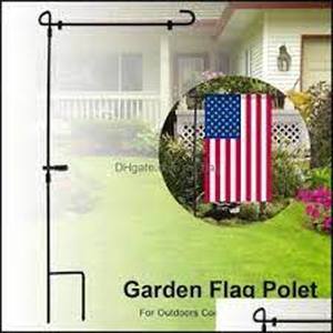 lot 11 image: Set of 5 New Mankukulam Garden Flag Pole Posts