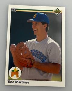 lot 5 image: 1990 Upper Deck #37 Tino Martinez Rookie Card