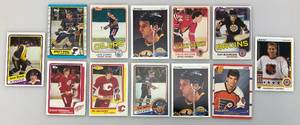 lot 13 image: Misc. Vintage NHL Hockey Cards Including BRETT HULL & More