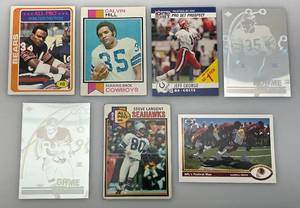 lot 14 image: Misc. NFL Football Cards Including Walter Payton & More