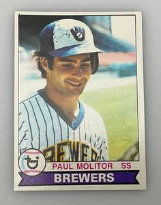 lot 19 image: 1979 Topps # 24 Paul Molitor Rookie Card