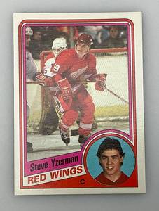 lot 25 image: 1984 Topps # 49 Steve Yzerman Rookie Card