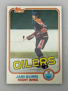 lot 27 image: 1981 Topps # 18 Jari Kurri Rookie Card