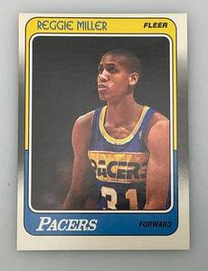 lot 30 image: 1988 Fleer # 57 Reggie Miller Rookie Card