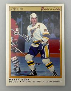 lot 33 image: 1991 O-Pee-Chee # 47 Premier Brent Hull Card