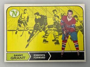 lot 34 image: 1968-69 Topps # 52 Danny Grant Minnesota North Stars Rookie Card