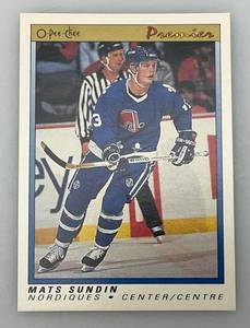 lot 35 image: 1990-91 O-Pee-Chee Mats Sundin Rookie Card
