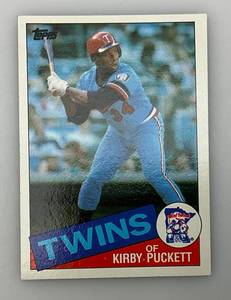 lot 44 image: 1985 Topps # 536 KIRBY PUCKETT Rookie Card