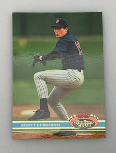 lot 49 image: 1991 Topps Stadium Club # 560 Scott Erickson Rookie Card
