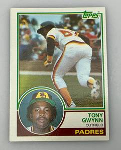 lot 55 image: 1983 Topps # 482 Tony Gwynn Rookie Card