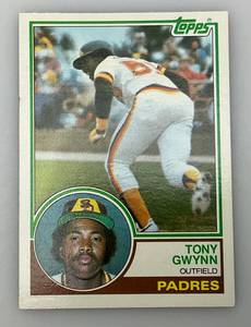 lot 66 image: 1983 Topps # 482 Tony Gwynn Rookie Card Card