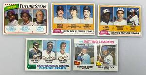 lot 68 image: Misc. 1970s-80s Topps Future Stars & 1976 Batting Leaders