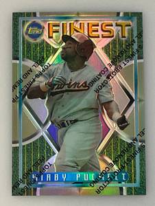 lot 71 image: 1995 Topps Finest # 167 Kirby Pucket Baseball