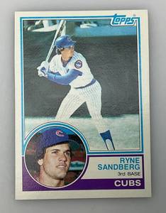 lot 74 image: 1983 Topps # 83 Ryne Sanberg Baseball Card