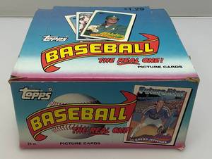 lot 93 image: 1989 Topps Baseball The Real One Picture Cards Factory Set (New Old Stock)