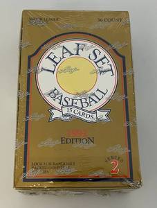 lot 104 image: 1992 Edition Leaf Set Baseball Cards (Factory Sealed)