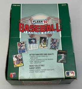 lot 105 image: 1992 Fleer Baseball Cards (New Old Stock)