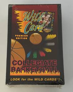 lot 108 image: 1991-92 Wild Card Collegiate Basketball Trading Cards (Factory Sealed)