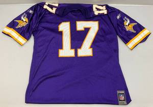 lot 110 image: Vintage Rebook Brand Minnesota Vikings Football Jersey # 13 BERGER Size XL