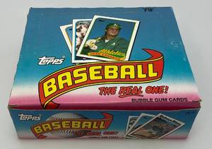 lot 127 image: 1989 Topps Baseball The Real One Picture Cards Factory Set (New Old Stock)
