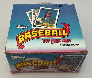 lot 131 image: 1989 Topps Baseball The Real One Picture Cards Factory Set (New Old Stock)