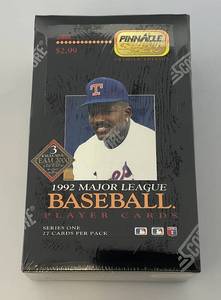 lot 137 image: 1992 Pinnacle Major League Baseball Player Cards (Factory Sealed)
