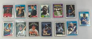 lot 157 image: Misc. Vintage Baseball Cards Including Vince Coleman ROOKIE & More (In Protective Sleeves)