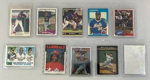lot 158 image: Misc. Vintage Baseball Cards Including Eric Anthony & More (In Protective Sleeves)