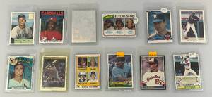 lot 160 image: Misc. Vintage Baseball Cards Including Mickey Mantle & More (In Protective Sleeves)