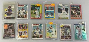 lot 162 image: Misc. Vintage Baseball Cards Including Kirby Puckett & More (In Protective Sleeves)