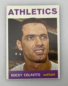 lot 175 image: 1964 Topps # 320 Rocky Colavito Baseball Card (In Protective Sleeve)