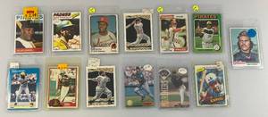 lot 185 image: Misc. Vintage Baseball Cards Including Willie Stargell & More (In Protective Sleeves)