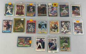 lot 187 image: Misc. Vintage Baseball Cards Including Sammy Sosa & More (In Protective Sleeves)