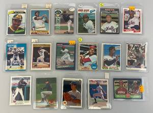 lot 188 image: Misc. Vintage Baseball Cards Including Dave Winfield & More (In Protective Sleeves)