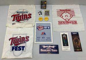 lot 192 image: Misc. Vintage Sports Collectibles Including Kirby Puckett O-Pee-Chee Card & More