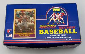 lot 193 image: 1990 Sportflics Magic Motion Baseball Cards (New Old Stock)