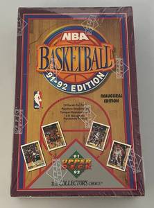 lot 195 image: 1991-92 Edition Upper Deck NBA Basketball Trading Cards (Factory Sealed)